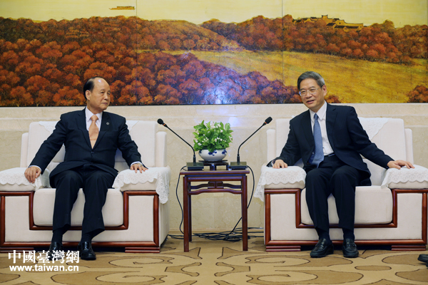 张志军会见台湾海基会董事长林中森 张志军会见台湾海基会董事长林中森