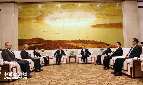 张志军会见台湾海基会董事长林中森 张志军会见台湾海基会董事长林中森