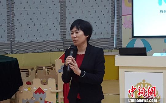 图为杭州市台办主任梁建华。 王刚 摄