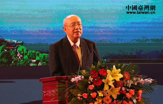 中國國民黨前主席吳伯雄致辭。