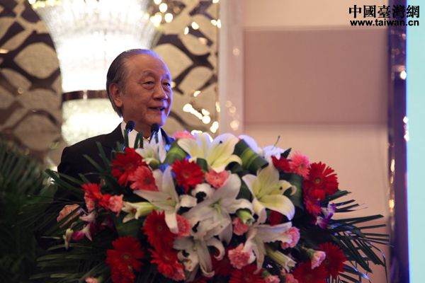 台湾新党主席郁慕明致辞。(中国台湾网 袁楚 摄) 台湾新党主席郁慕明致辞。(中国台湾网 袁楚 摄)