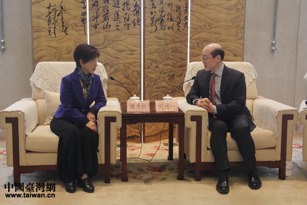 刘结一会见中国国民党前主席洪秀柱 刘结一会见中国国民党前主席洪秀柱