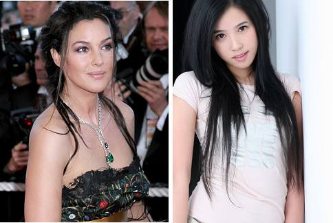 中美合拍《人鱼帝国》莫妮卡-贝鲁奇节后抵华