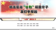 十三、大陆方面精准惩“独”，对“台独”分子重拳出击、严厉惩治