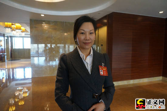 全国政协委员、香江集团有限公司总裁翟美卿。沈寅飞 摄