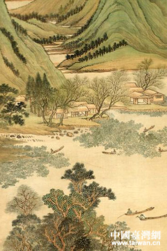 王翚《采菱图轴》 王翚《采菱图轴》