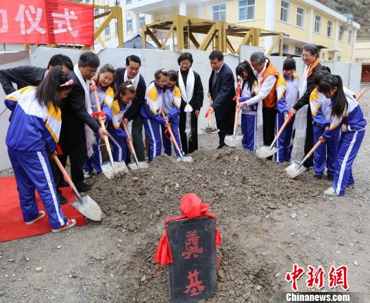 台湾红十字组织援建舟曲藏族中学项目启动(图)