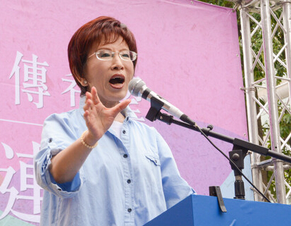 台湾“立法院副院长”洪秀柱。（东森新闻图）