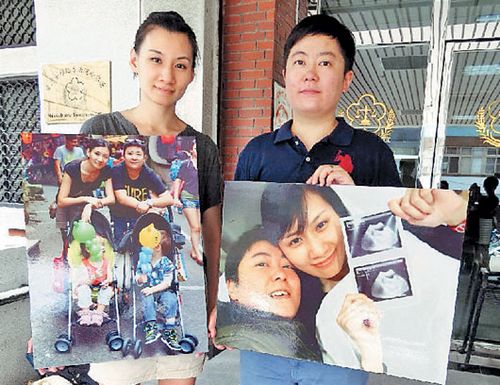 台湾女同性恋伴侣声请收养“我们的孩子”（图）