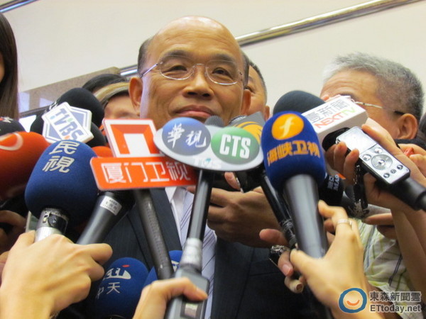 民进党前主席苏贞昌受访