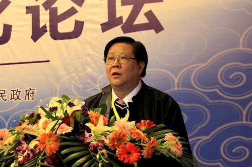 台湾高雄师范大学国文系教授林文钦发言