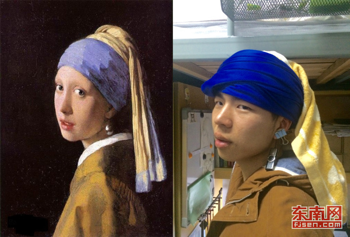 当世界名画遇上cosplay 福医大学子脑洞大开神模仿