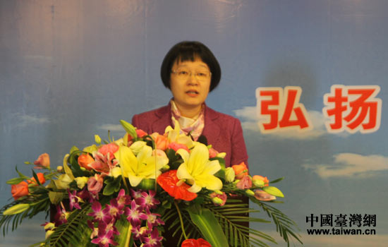 南澳县人民政府县长周崇凝在开幕式上致辞 (中国台湾网 吴晓寒 摄)