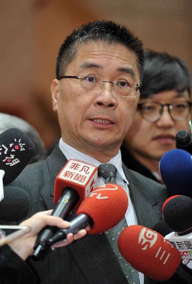 台当局"行政院"发言人徐国勇.(台湾《中时》报系资料图)