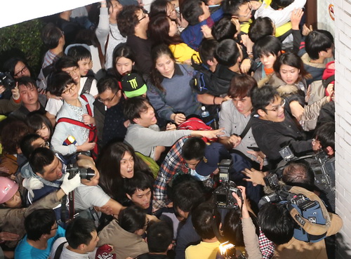 "太阳花"群众事件,刚刚届满一周年.(台湾"中央社"资料照片)