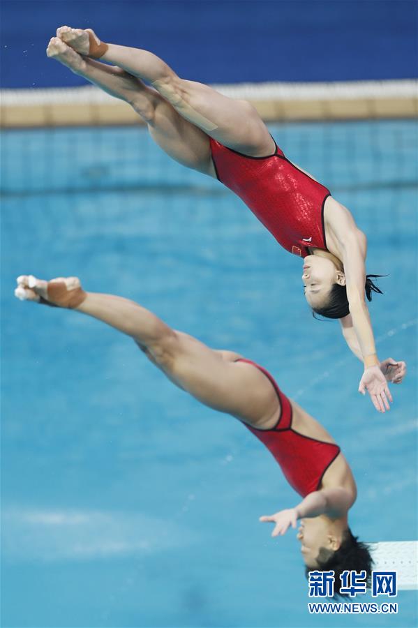 跳水女子双人三米板:吴敏霞和施廷懋夺冠[组图]