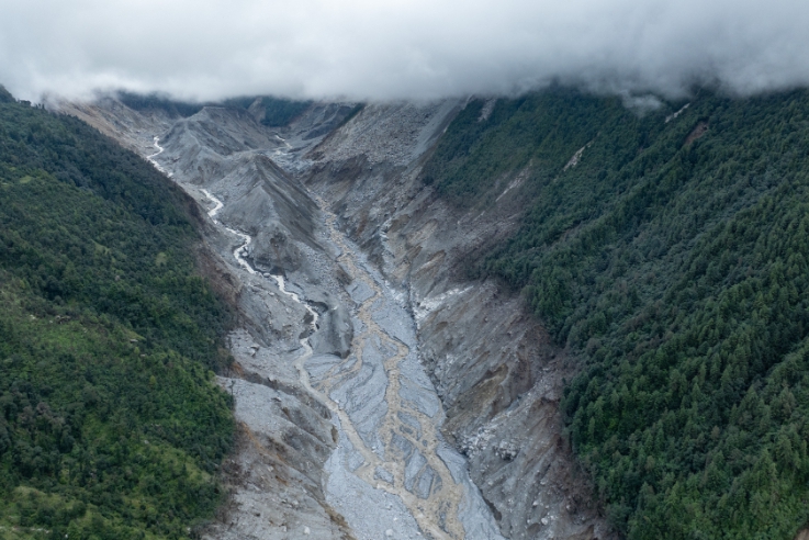 吉隆口岸核心区域上方的堰塞湖险情基本解除 吉隆口岸核心区域上方的堰塞湖险情基本解除