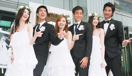 "黑白配"陈建州,范玮琪大婚 众星云集(组图)_本网快讯_中国台湾网