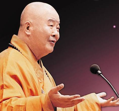 图为星云大师在讲解佛法.(来自台湾《中国时报》)