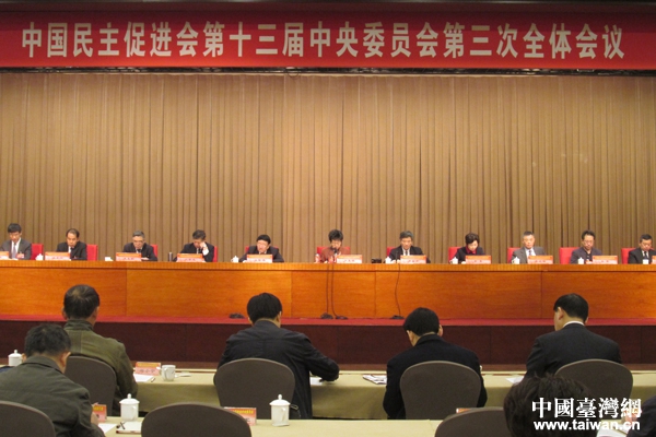 民进十三届三中全会在北京开幕 严隽琪作工作报告