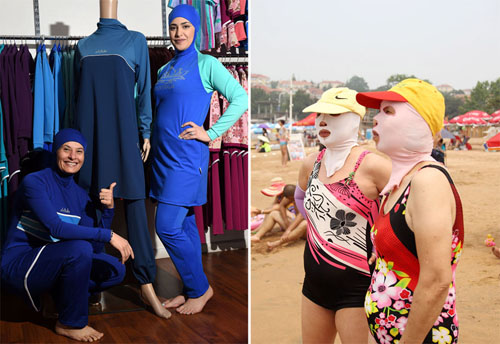 核心提示:尽管在照片里看起来令人诧异,但"脸基尼"在中国并不陌生.