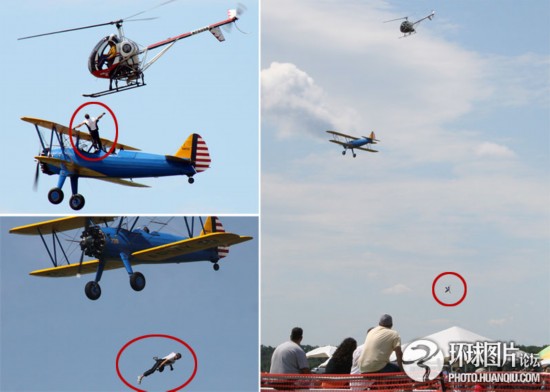 美特技飞行员因飞机故障几近被背后飞机割头