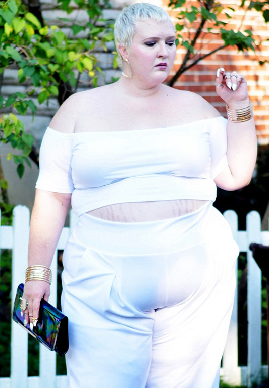 加时尚博主秀大码女孩魅力走红网络