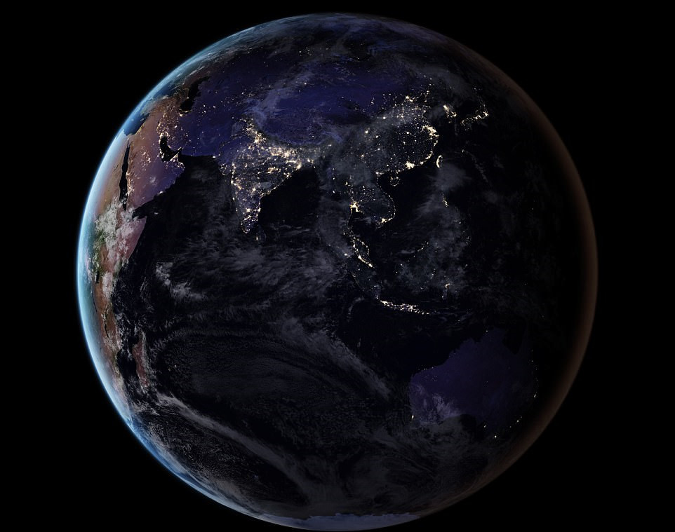 nasa公布地球夜景美图 灯光璀璨震撼人心(组图)